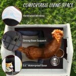 Waleaf Plastic Dog House Outdoor Indoor for Small Medium Larige Dogs,Waterproof Dog Houses with Elevated Floor and Air Vents,Durable Ventilate & Easy Clean and Assemble - Image 33