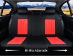 FLORICH Leather Car Seat Covers Full Set for Cars, SUVs & Trucks, Pink Black Front & Rear Automotive Seat Covers, Universal Fit for Toyota Honda Ford Jeep - Image 43