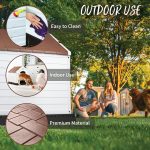 Waleaf Plastic Dog House Outdoor Indoor for Small Medium Larige Dogs,Waterproof Dog Houses with Elevated Floor and Air Vents,Durable Ventilate & Easy Clean and Assemble - Image 32
