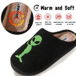 BERANMEY Halloween Slippers for Women Perfect Soft Plush Comfy Warm Slip-On Cute Womens Slippers Indoor Fluffy House Slippers for Women and Men Non-slip Fuzzy Flat Slides - Image 132